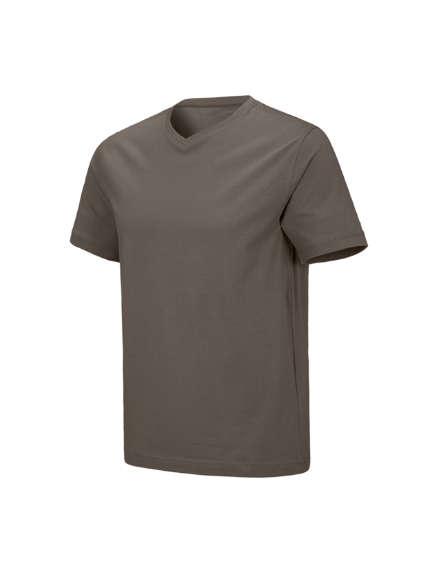 Gardening / Forestry / Farming: e.s. T-shirt cotton stretch V-Neck + stone 2