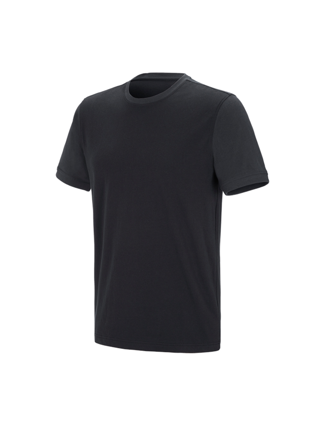 Teman: e.s. t-shirt cotton stretch bicolor + svart/grafit 2