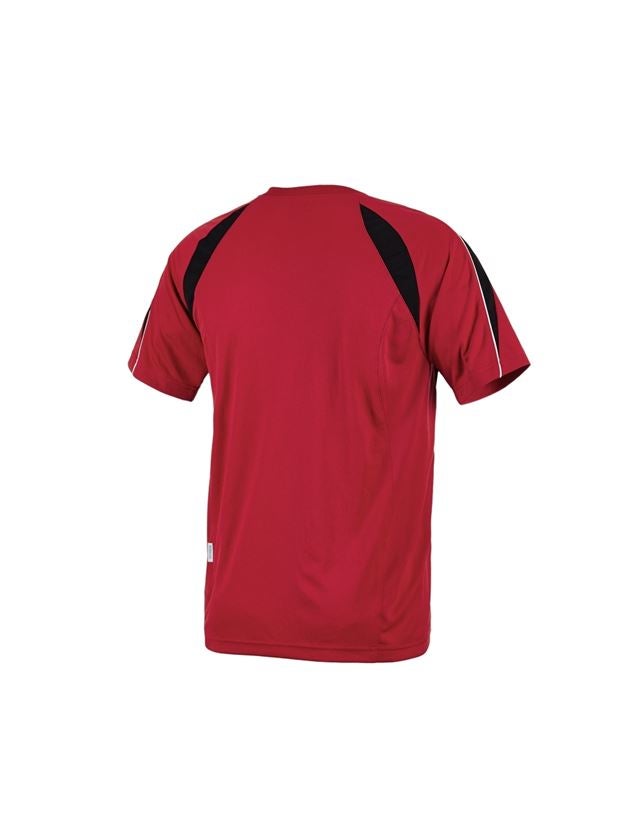 Överdelar: e.s. Funktions T-Shirt poly Silverfresh + röd/svart 2