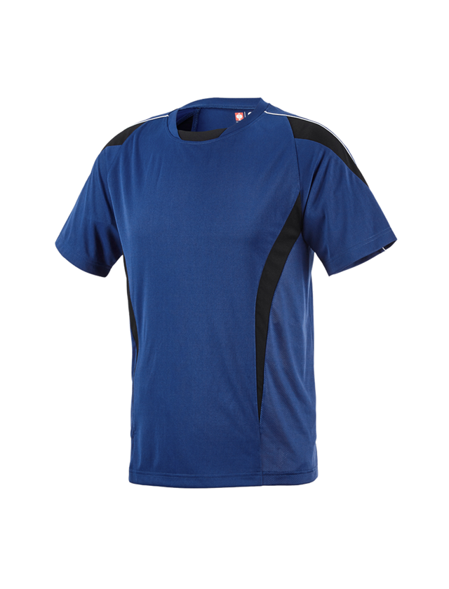 Teman: e.s. Funktions T-Shirt poly Silverfresh + kornblå/svart 1