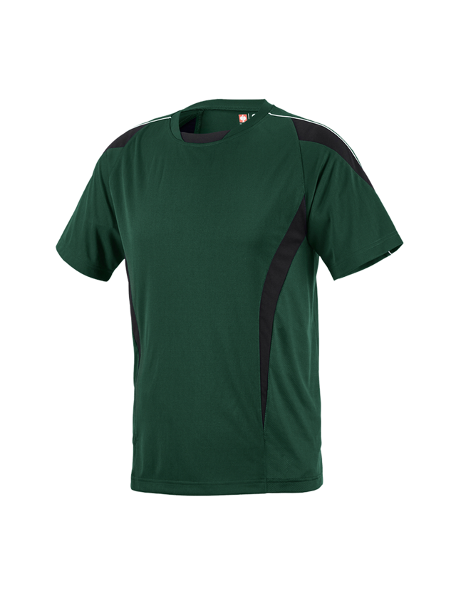 Överdelar: e.s. Funktions T-Shirt poly Silverfresh + grön/svart 2