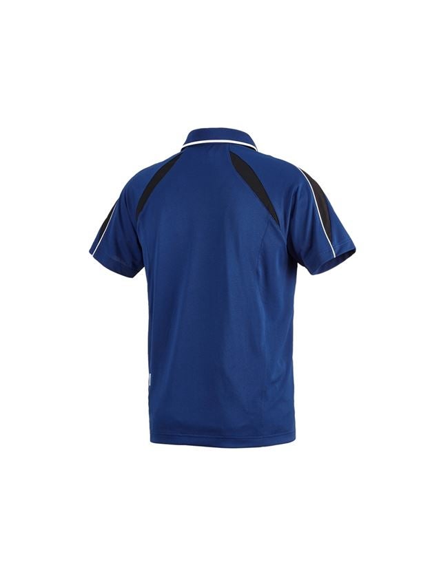 Överdelar: e.s. Funktions Polo-Shirt poly Silverfresh + kornblå/svart 3