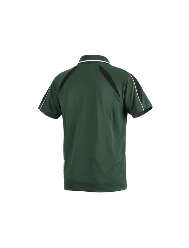 Överdelar: e.s. Funktions Polo-Shirt poly Silverfresh + grön/svart 3