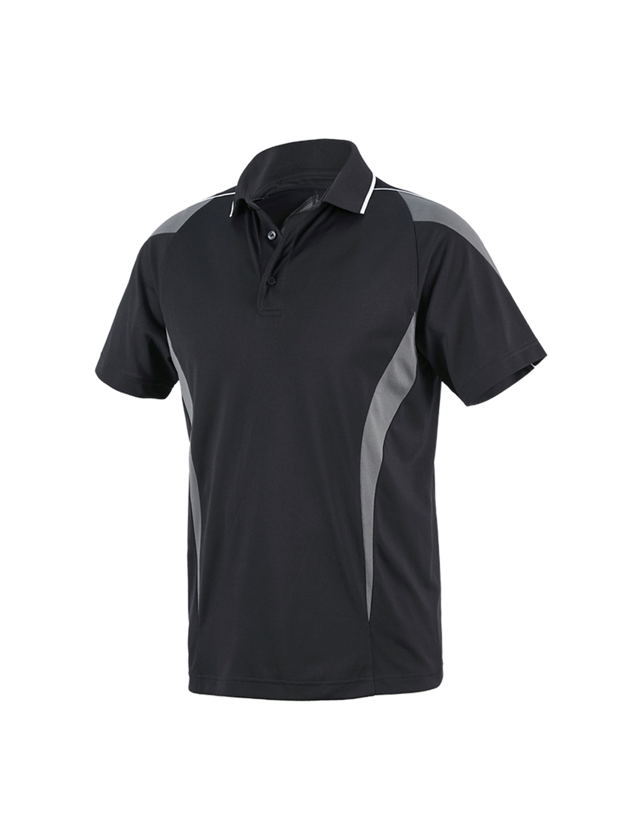 Plumbers / Installers: e.s. Functional polo-shirt poly Silverfresh + graphite/cement