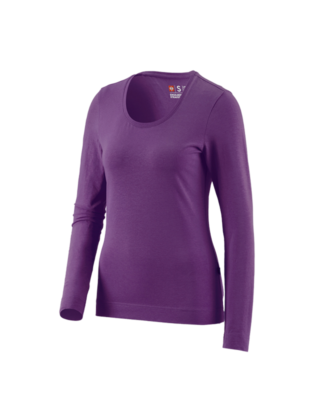Gardening / Forestry / Farming: e.s. Long sleeve cotton stretch, ladies' + violet