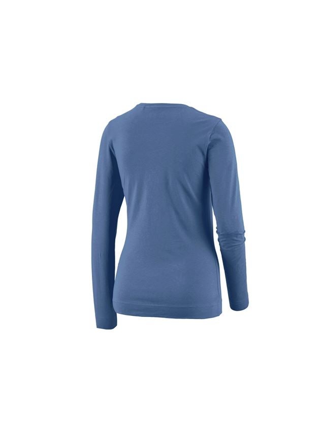 Topics: e.s. Long sleeve cotton stretch, ladies' + cobalt 1