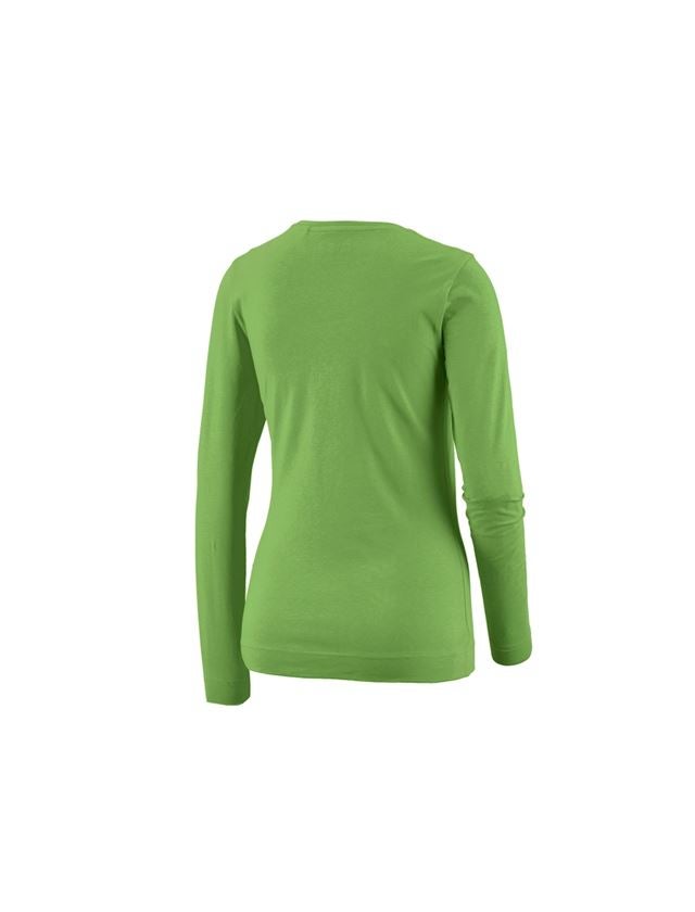 Shirts, Pullover & more: e.s. Long sleeve cotton stretch, ladies' + seagreen 3
