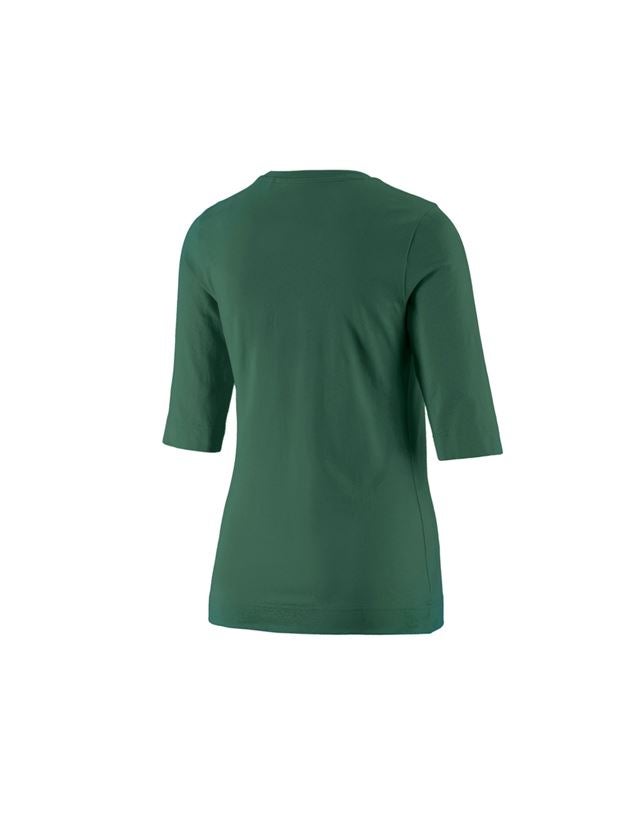 Skogsbruk / Trädgård: e.s. Shirt 3/4-ärm cotton stretch, dam + grön 1