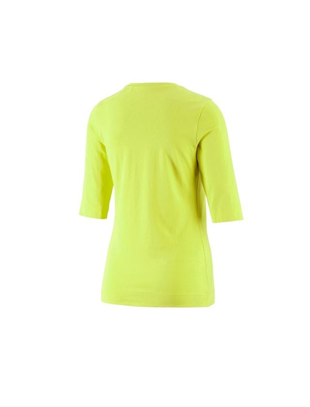 Överdelar: e.s. Shirt 3/4-ärm cotton stretch, dam + majgrön 1