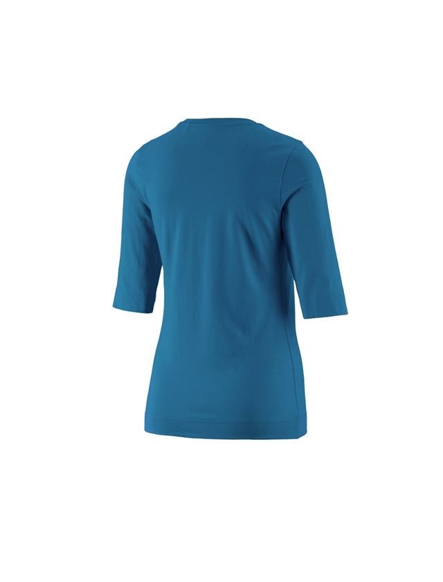 Överdelar: e.s. Shirt 3/4-ärm cotton stretch, dam + atoll 1