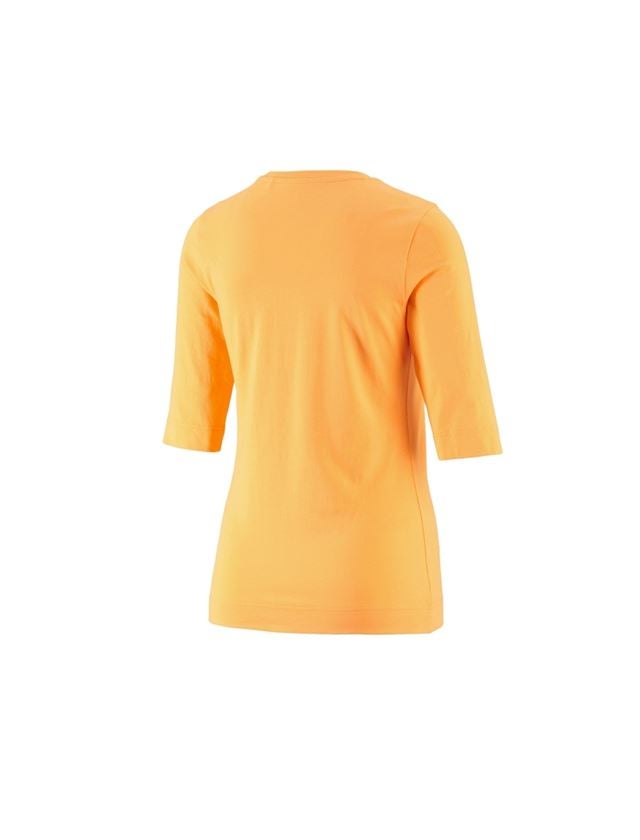 Överdelar: e.s. Shirt 3/4-ärm cotton stretch, dam + ljusorange 1