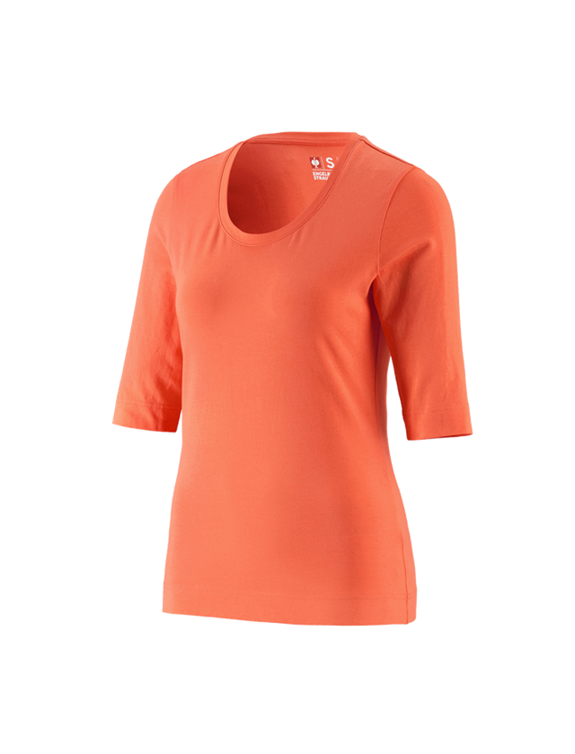 Plumbers / Installers: e.s. Shirt 3/4 sleeve cotton stretch, ladies' + nectarine