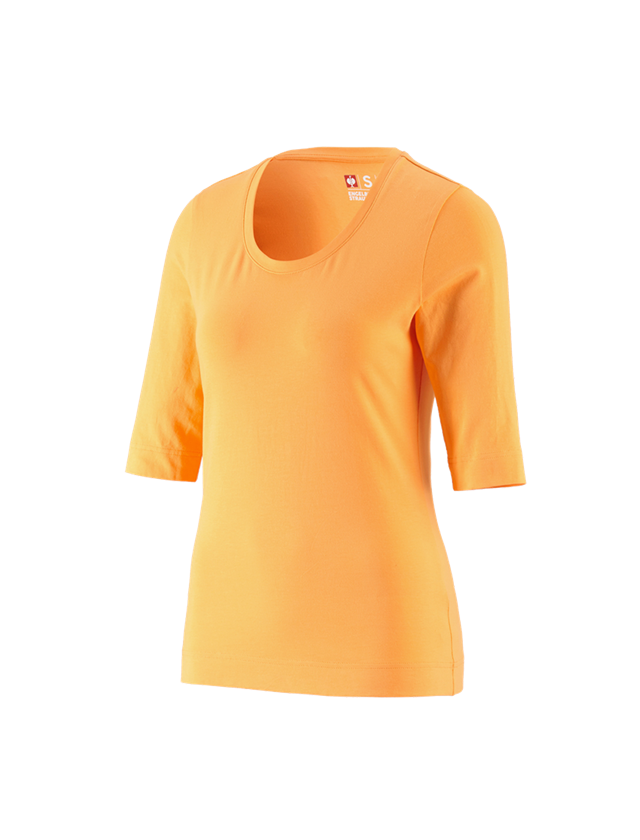Plumbers / Installers: e.s. Shirt 3/4 sleeve cotton stretch, ladies' + lightorange