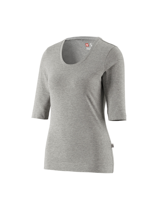 VVS Installatörer / Rörmokare: e.s. Shirt 3/4-ärm cotton stretch, dam + gråmelerad