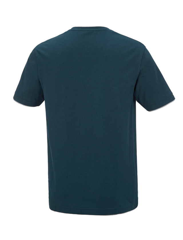 Överdelar: e.s. T-Shirt cotton stretch Layer + sjöblå/platina 1