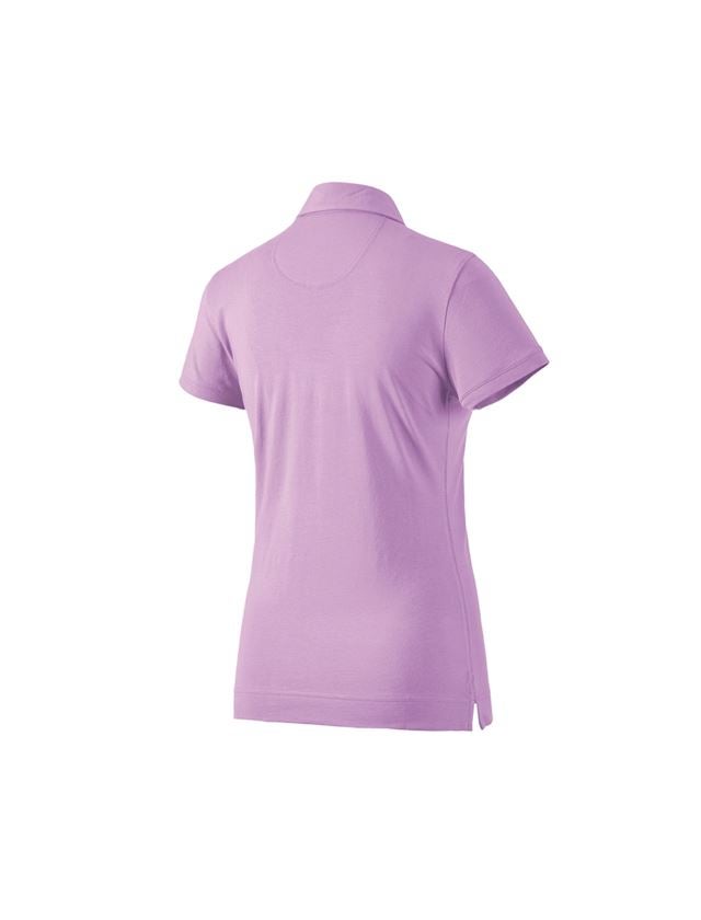 Överdelar: e.s. Polo-Shirt cotton stretch, dam + lavendel 1