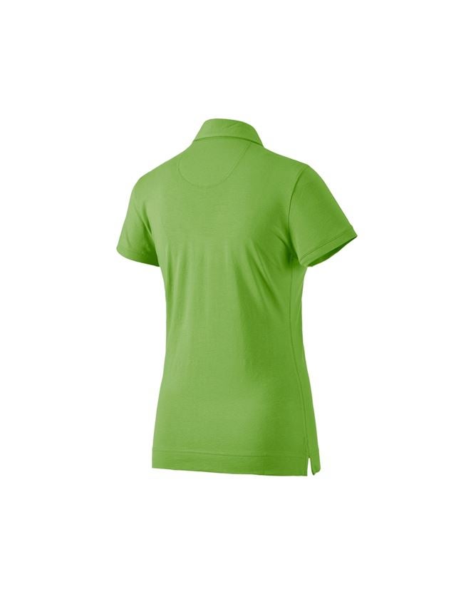 Teman: e.s. Polo-Shirt cotton stretch, dam + sjögrön 1