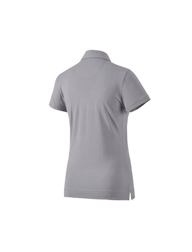 Teman: e.s. Polo-Shirt cotton stretch, dam + platina 1