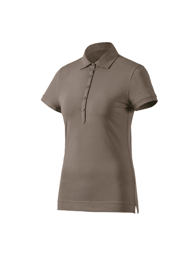 Plumbers / Installers: e.s. Polo shirt cotton stretch, ladies' + stone