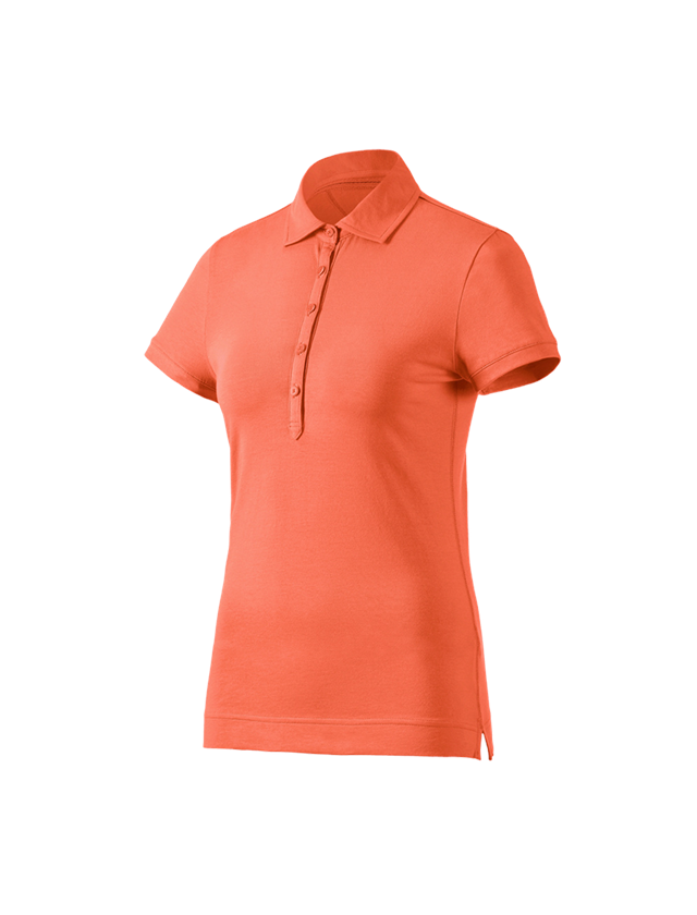 Gardening / Forestry / Farming: e.s. Polo shirt cotton stretch, ladies' + nectarine