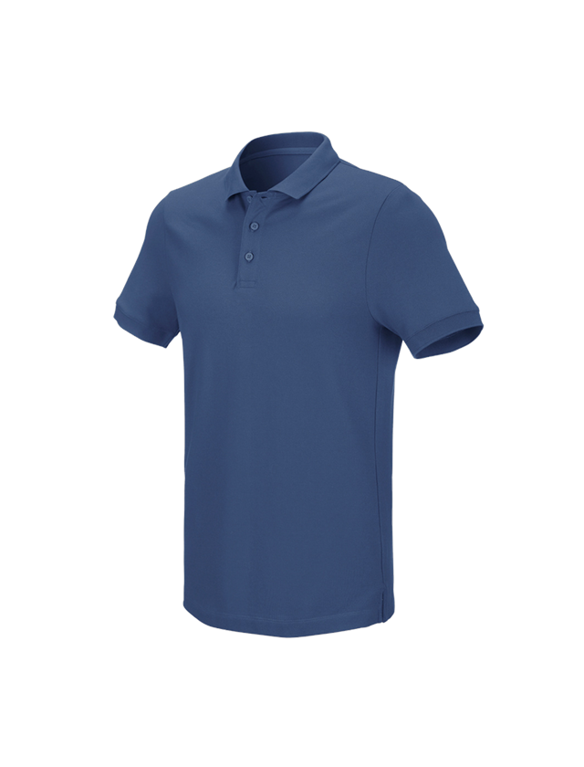 Shirts, Pullover & more: e.s. Pique-Polo cotton stretch + cobalt 1