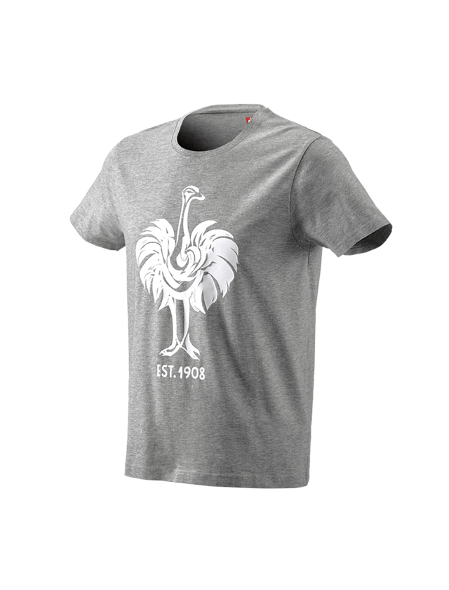 Överdelar: e.s. T-shirt 1908 + gråmelerad/vit