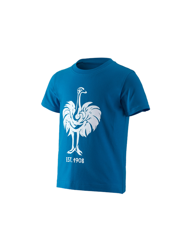 Överdelar: e.s. T-shirt 1908, barn + atoll/vit