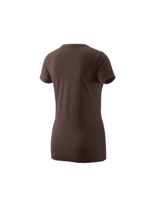 Shirts, Pullover & more: e.s. T-shirt 1908, ladies' + chestnut/white 1