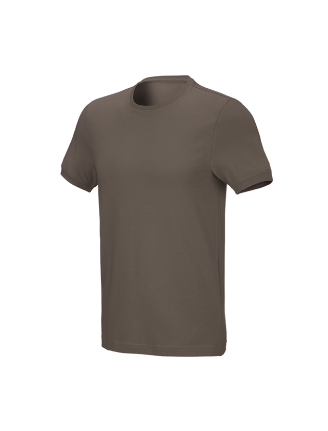 Överdelar: e.s. T-shirt cotton stretch, slim fit + sten 1