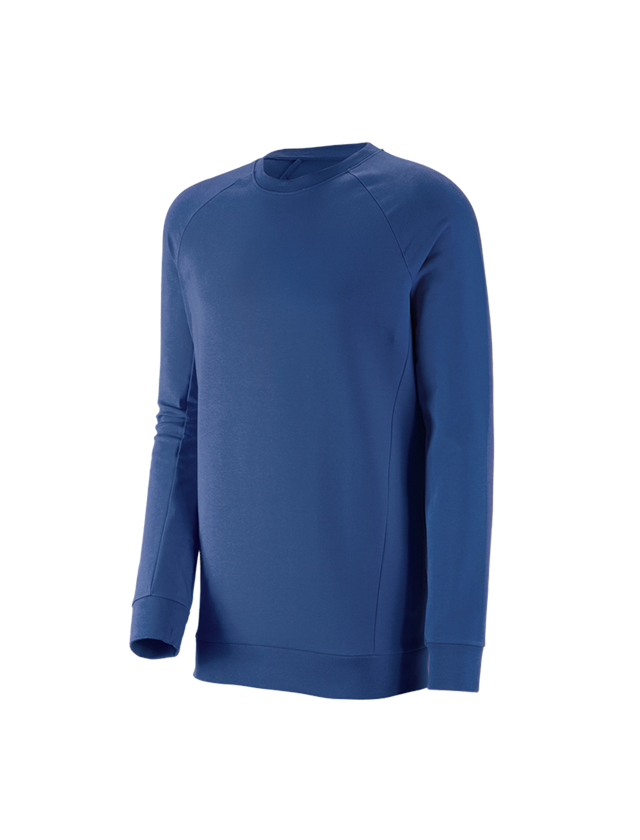 Shirts, Pullover & more: e.s. Sweatshirt cotton stretch, long fit + alkaliblue 1