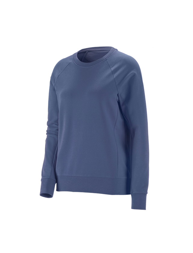 Plumbers / Installers: e.s. Sweatshirt cotton stretch, ladies' + cobalt