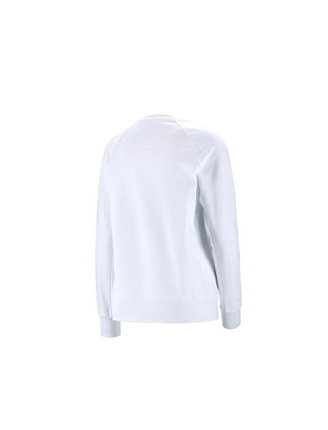 Shirts, Pullover & more: e.s. Sweatshirt cotton stretch, ladies' + white 1