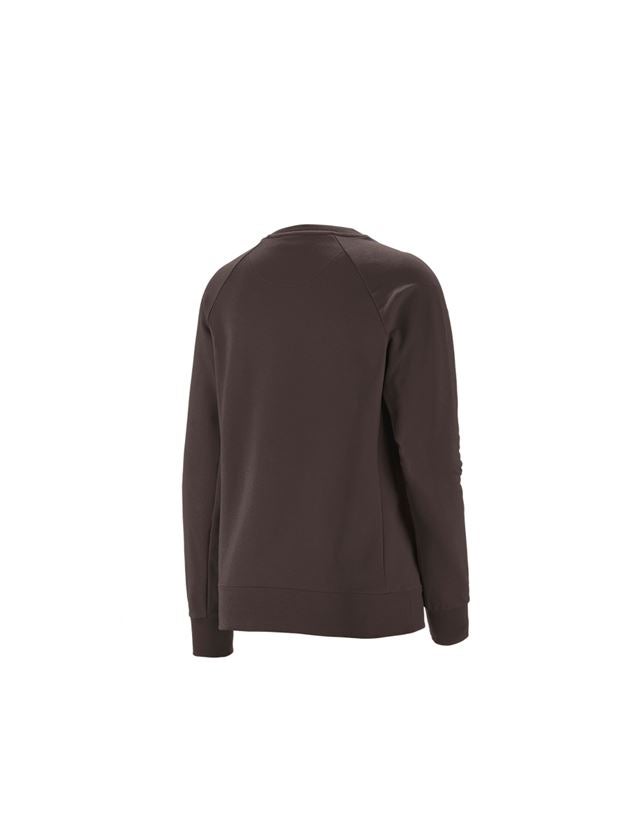 Snickare: e.s. Sweatshirt cotton stretch, dam + kastanj 1