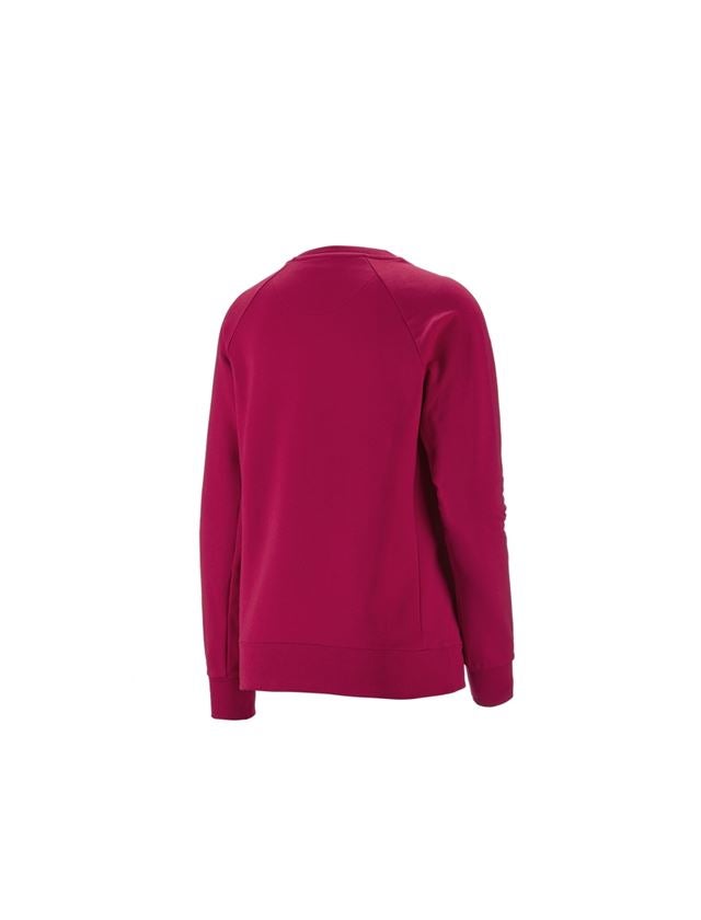 Plumbers / Installers: e.s. Sweatshirt cotton stretch, ladies' + berry 1
