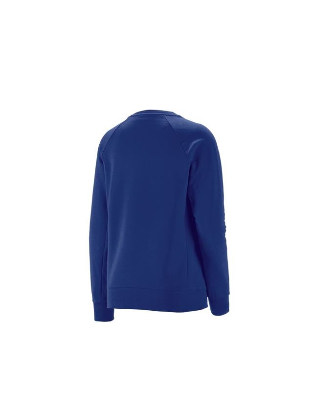 Teman: e.s. Sweatshirt cotton stretch, dam + kornblå 1