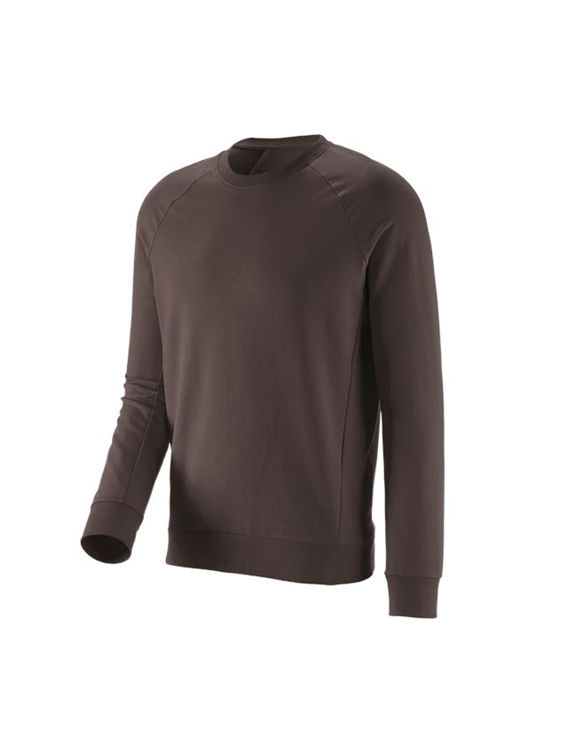 Shirts, Pullover & more: e.s. Sweatshirt cotton stretch + chestnut 1