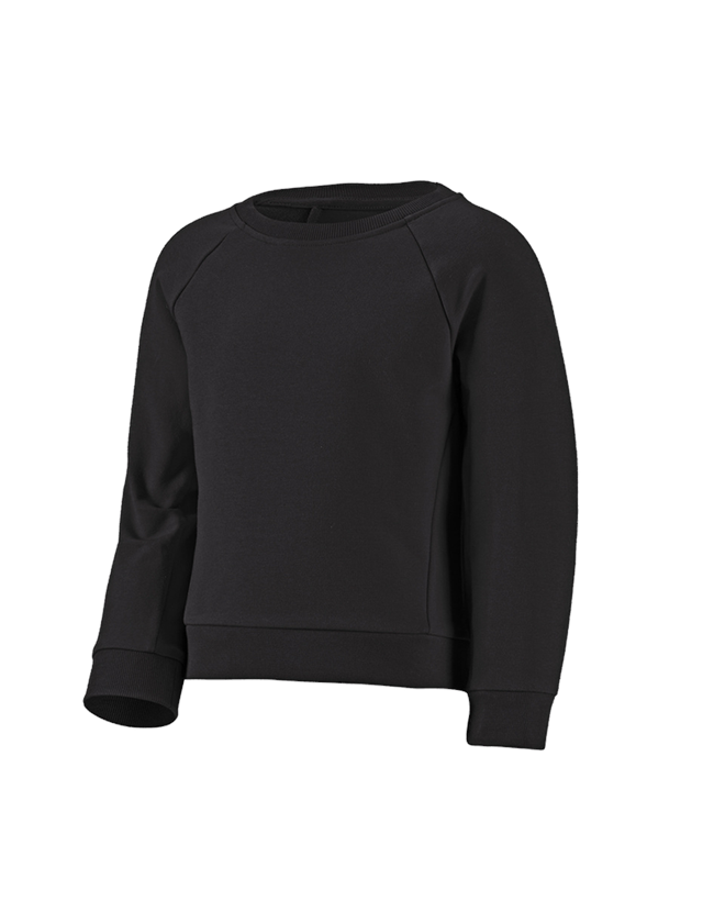 Överdelar: e.s. Sweatshirt cotton stretch, barn + svart 2