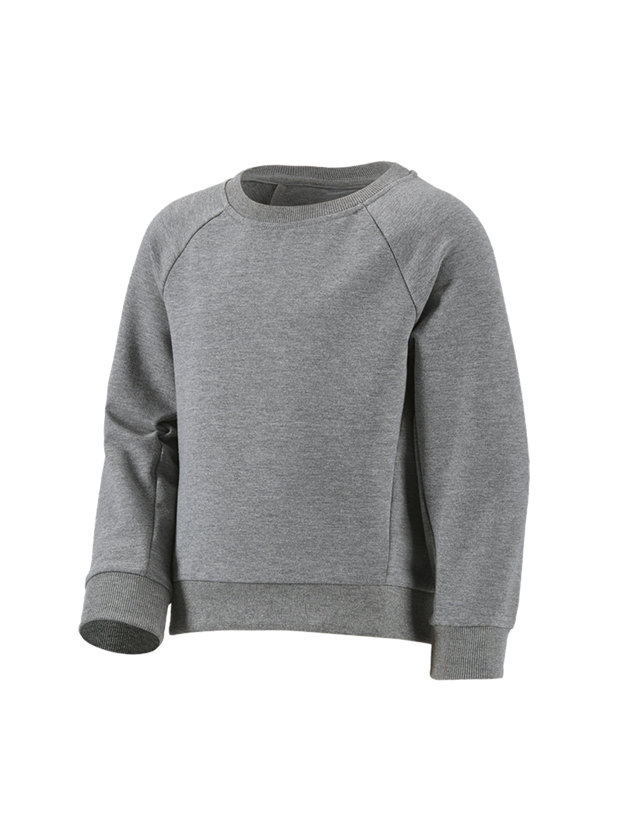 Topics: e.s. Sweatshirt cotton stretch, children's + grey melange 2