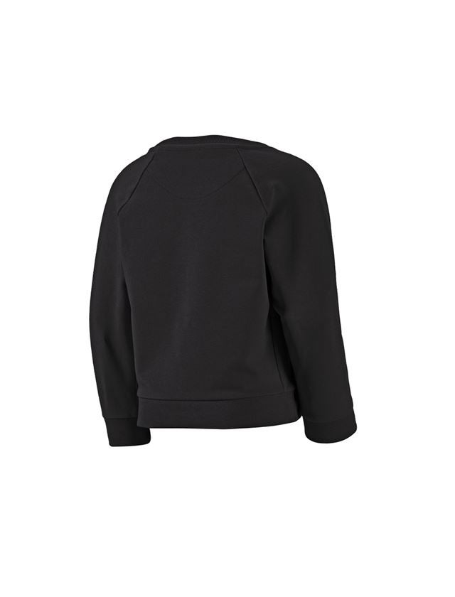 Överdelar: e.s. Sweatshirt cotton stretch, barn + svart 3
