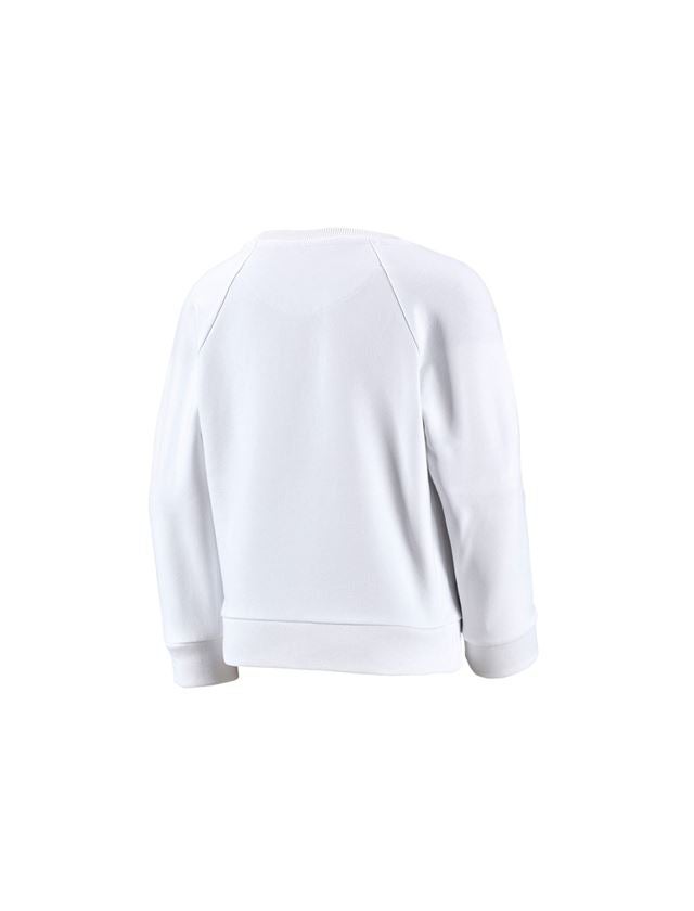 Överdelar: e.s. Sweatshirt cotton stretch, barn + vit 1