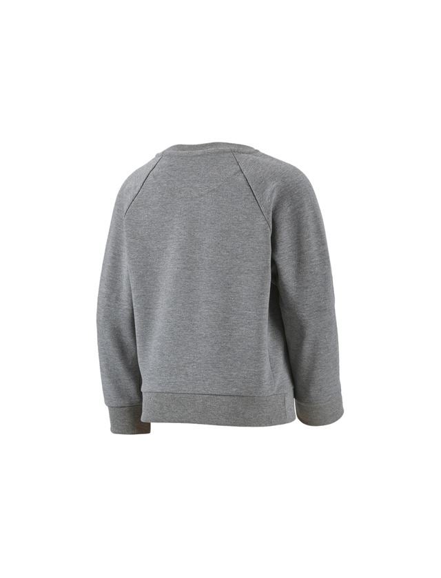 Överdelar: e.s. Sweatshirt cotton stretch, barn + gråmelerad 3