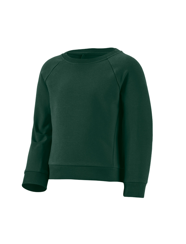 Överdelar: e.s. Sweatshirt cotton stretch, barn + grön 1