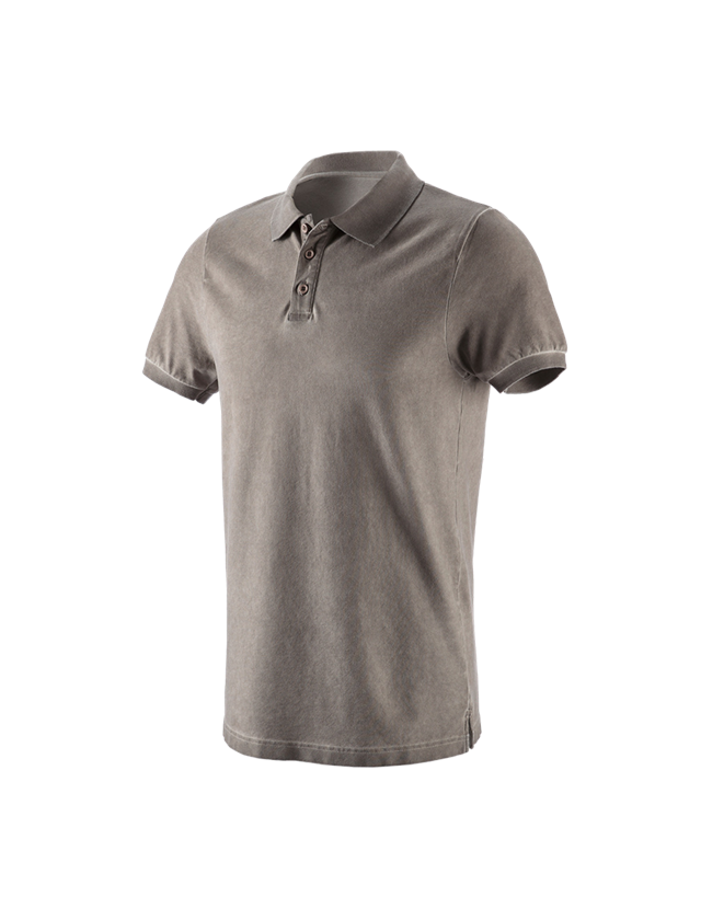 Snickare: e.s. Polo-Shirt vintage cotton stretch + taupe vintage 5