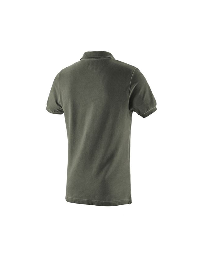 VVS Installatörer / Rörmokare: e.s. Polo-Shirt vintage cotton stretch + kamouflagegrön vintage 3