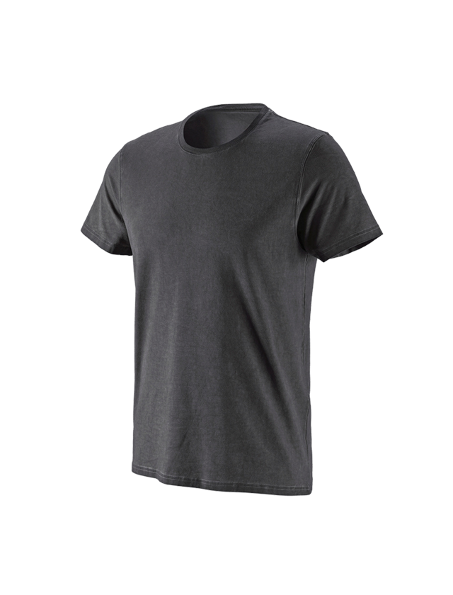 Överdelar: e.s. T-Shirt vintage cotton stretch + oxidsvart vintage 2