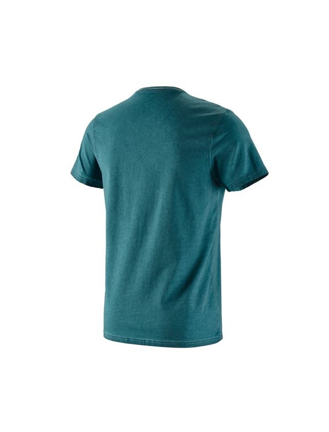 Överdelar: e.s. T-Shirt vintage cotton stretch + mörk cyan vintage 3