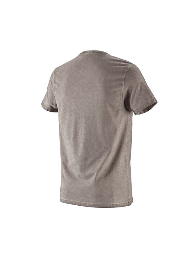Överdelar: e.s. T-Shirt vintage cotton stretch + taupe vintage 1