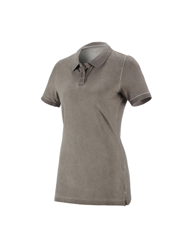 Shirts, Pullover & more: e.s. Polo shirt vintage cotton stretch, ladies' + taupe vintage 1