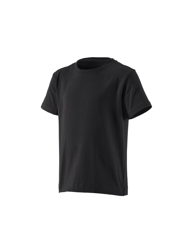 Topics: e.s. T-Shirt cotton stretch, children's + black 1