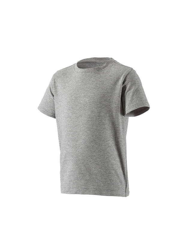 Teman: e.s. t-shirt cotton stretch, barn + gråmelerad 2